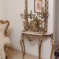 آینه شمعدان برنجی آنتیک اصل