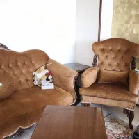 مبلمان کلاسیک نیم ست|مبلمان خانگی و میز عسلی|کرج, شهرک جهان‌نما|دیوار