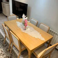 میز نهار خوری/ ۶نفره /چوب راش/ نو نو