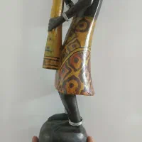 مجسمه چوبی نیم متری آفریقایی|مجسمه، تندیس، ماکت|تهران, نعمت‌آباد|دیوار