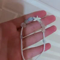 دستبند ترکیب اکوامارین و کوارتز شفاف