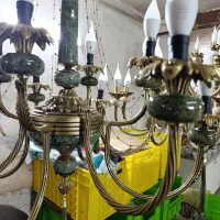 لوستر کلاسیک سنگ طبیعی با ضمانت کتبی|لوستر و چراغ آویز|اصفهان, کردآباد|دیوار