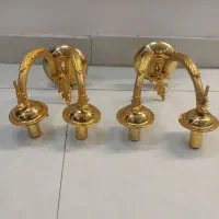 ۲عدد لوستر دیواری آب طلاکاری شده|لوستر و چراغ آویز|ایلام, |دیوار