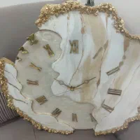 ساعت رزین طرح دفرمه