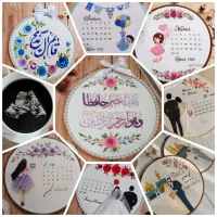 انواع دیوارکوب گلدوزی با دست(مناسب برای هدیه)