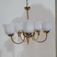 لوستر پنج شعله چشمه نور..