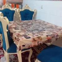 ناهار خوری چهار نفره به همراه پرده