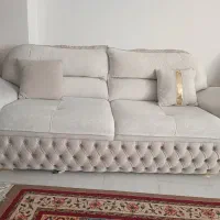 راحتی چستر .۸ نفره پارچه مخمل ترک سه‌بعدی.نونو