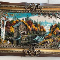 تابلو فرش ماشینی تنوعی از رنگ های زنده