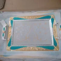 سرویس سینی آینه ی دو تکه نو نو