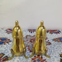 جفت نمکدان برنز هندی بسیار ضخیم و جوندار