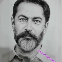 آموزش و سفارش نقاشی طراحی چهره سیاه قلم|خدمات آموزشی|کرمانشاه, |دیوار