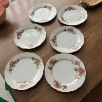 پیش دستی گل سرخی ۶عدد سالم