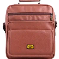 کیف دوشی و دستی مردانه رنگ عسلی