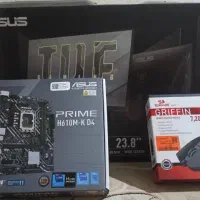 مانیتور گیمینگ ایسوس وموس ردراگون و مادربرد ایسوس