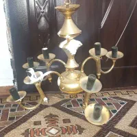 لوستر برنز سه تا چهارشاخه یدونه یک سه شاخه|لوستر و چراغ آویز|اردبیل, |دیوار