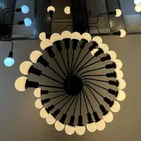 لوستر ژورنالی مناسب سقف بلند و سقف معمولی|لوستر و چراغ آویز|تهران, ستارخان|دیوار