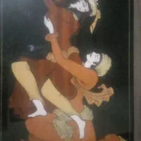 تابلو معرق بسیارزیبا لیلی ومجنون