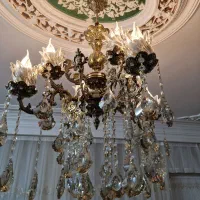 لوستر ۸شاخه برنجی در حد۲عدد