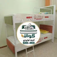 تختخواب ۲طبقه نگین آجری تشک کوالا