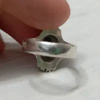 انگشترنقره عقیق سیاه رکاب دستسازنقره عیاربالا بشرط|جواهرات|قم, نیروگاه|دیوار