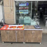 آبچکان رو سینک رنگ ثابت  اجاق گاز کابینتدار|آب‌چکان و نظم‌دهنده ظروف|قم, امامزاده ابراهیم|دیوار