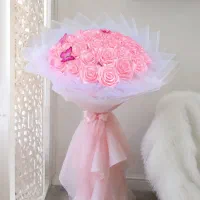 دسته گل مصنوعی روبانی