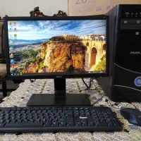 کامپیوتر پرقدرت i5 رم 8 گرافیک 2 مانیتور 20 LED