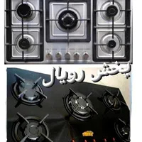 اجاق گاز رومیزی شیشه توکار صفحه ای ۵شعله استیلt66|اجاق گاز و لوازم برقی پخت‌وپز|تهران, استاد معین|دیوار