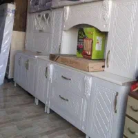 کابینت MDF سفید طوسی نوآکبند سمساری کوهکن|مصالح و تجهیزات ساختمان|زابل, |دیوار