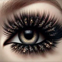 ناخن کار ژورنالی مژه کاررنگ  مش کار حرفه ای