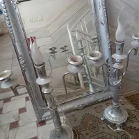 آینه شمعدان سالم وزیبارنگ ثابت