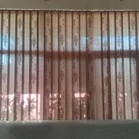 پرده عمودی طرح دار و ساده