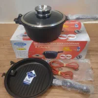 زودپز ماهیتابه رژیمی قابلمه (چند کاره چدنی تفلون )|ظروف پخت‌وپز|اهواز, کوروش|دیوار