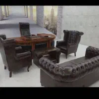 مبلمان چستر انگلیسی|دفتر کار|تهران, صاحب الزمان|دیوار