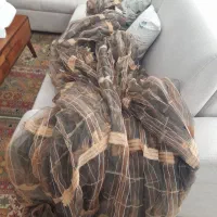 پرده حریر شیشه ای