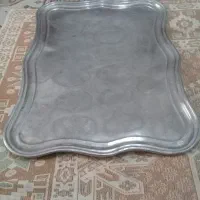 سینی برنجی صدساله ضخیم وسنگین|کلکسیون اشیاء عتیقه|خرمآباد, |دیوار