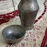 پارچ و کاسه مسی قدیمی