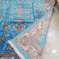 فرش ۹ متری آبی درباری، طرح ابریشم برند تافته کاشان|فرش|تهران, قیطریه|دیوار
