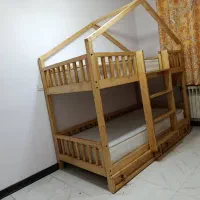 تخت دوطبقه کلبه