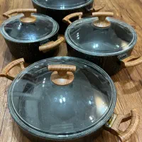 سرویس قابلمه ۸ پارچه ترک چدن گرانیت