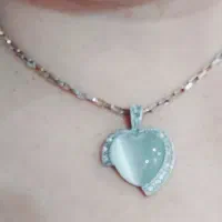 گردنبند زیبا و خاص و شیک تیتانیوم و نقره