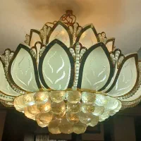 لوستر خورشیدی|لوستر و چراغ آویز|تهران, امام زاده عبدالله|دیوار