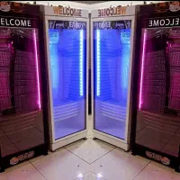 یخچال ایستاده تک درب ویترینی عرض 70