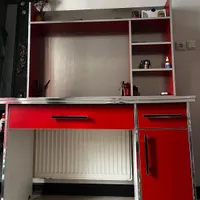 میز تحریر و قفسه جدا با کشو و کمد