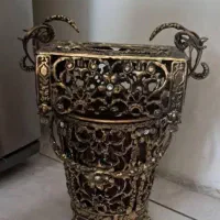 ساعت،سطل و جادستمال ،لوستر و دیوارکوب برنجی|لوستر و چراغ آویز|رشت, لاکان شهر|دیوار