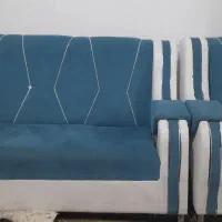 فروش مبل ۷نفره با جلو مبلی و بوفه