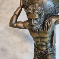 مجسمه برنزی اطلس|مجسمه، تندیس، ماکت|تهران, فردوسی|دیوار