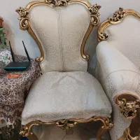 مبل استیل چوب گردو ۹نفره|مبلمان خانگی و میز عسلی|تهران, باشگاه نفت|دیوار