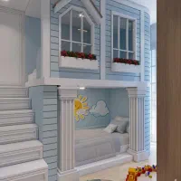 تخت دو طبقه|تخت و سرویس خواب|خمینی‌شهر, |دیوار